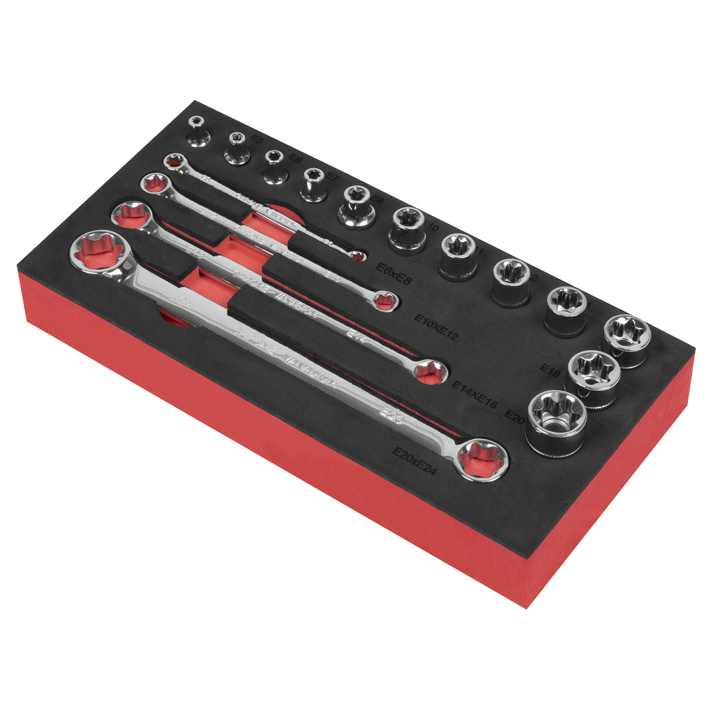 TRX-Star* Socket & Spanner Set 3/8"Sq Drive 16pc AK61801
