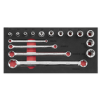 TRX-Star* Socket & Spanner Set 3/8"Sq Drive 16pc AK61801