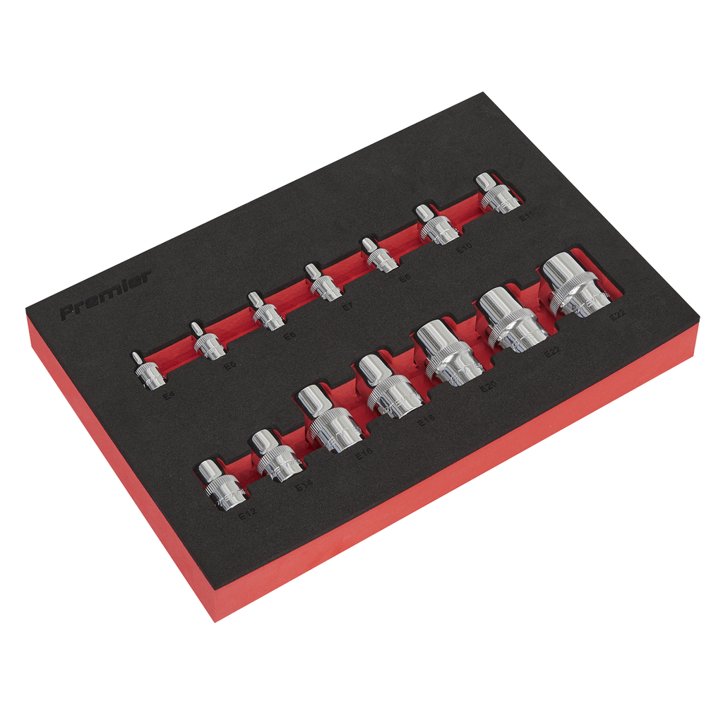 TRX-Star* Socket Set 1/4", 3/8" & 1/2"Sq Drive 14pc AK61807
