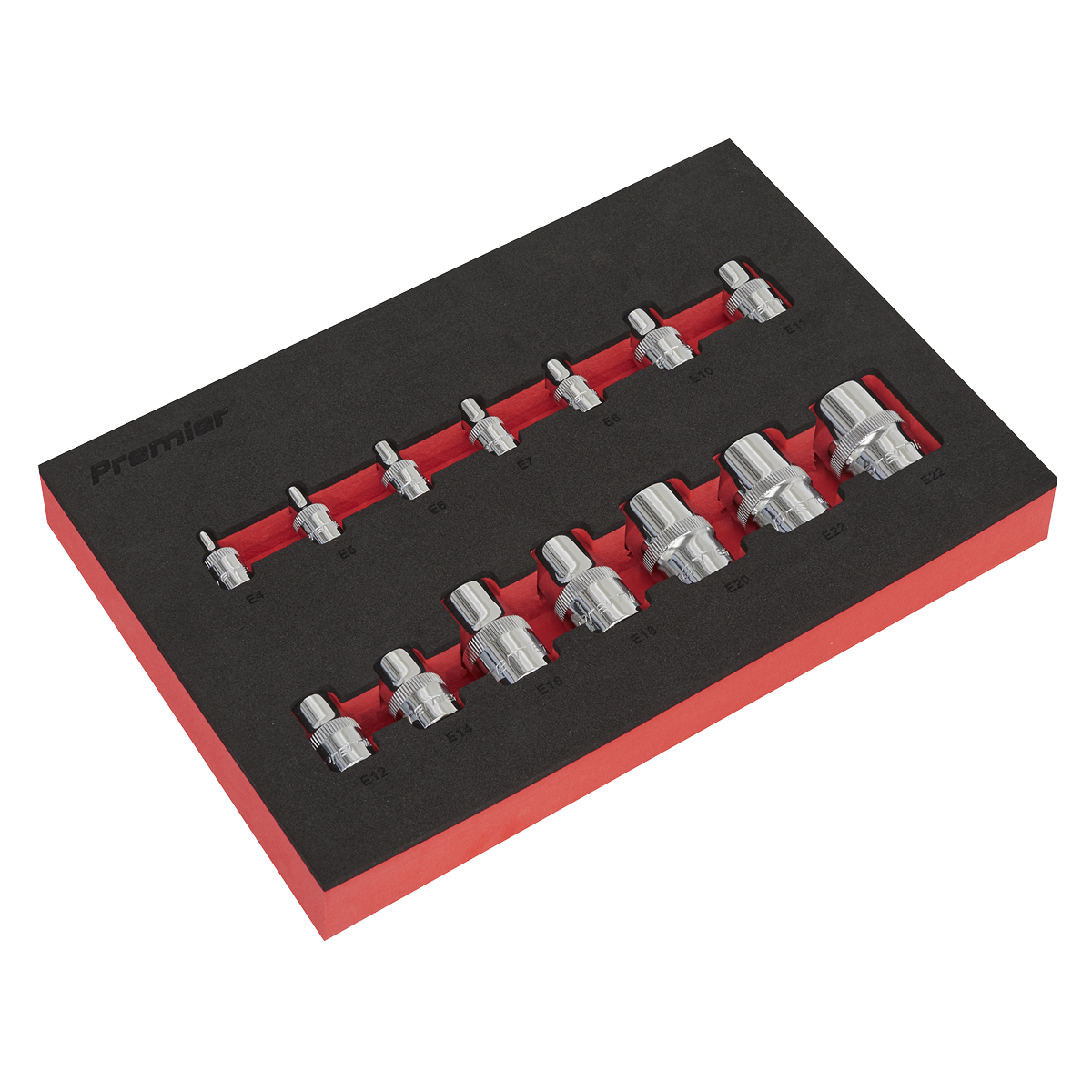 TRX-Star* Socket Set 1/4", 3/8" & 1/2"Sq Drive 14pc AK61807