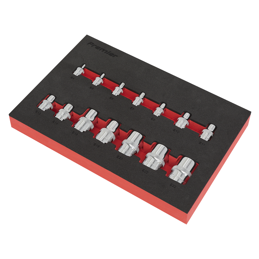 TRX-Star* Socket Set 1/4", 3/8" & 1/2"Sq Drive 14pc AK61807