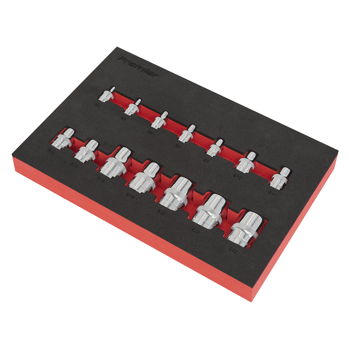 TRX-Star* Socket Set 1/4", 3/8" & 1/2"Sq Drive 14pc AK61807