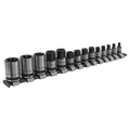 TRX-Star* Socket Set 1/4", 3/8" & 1/2"Sq Drive E4-E24 14pc AK618B