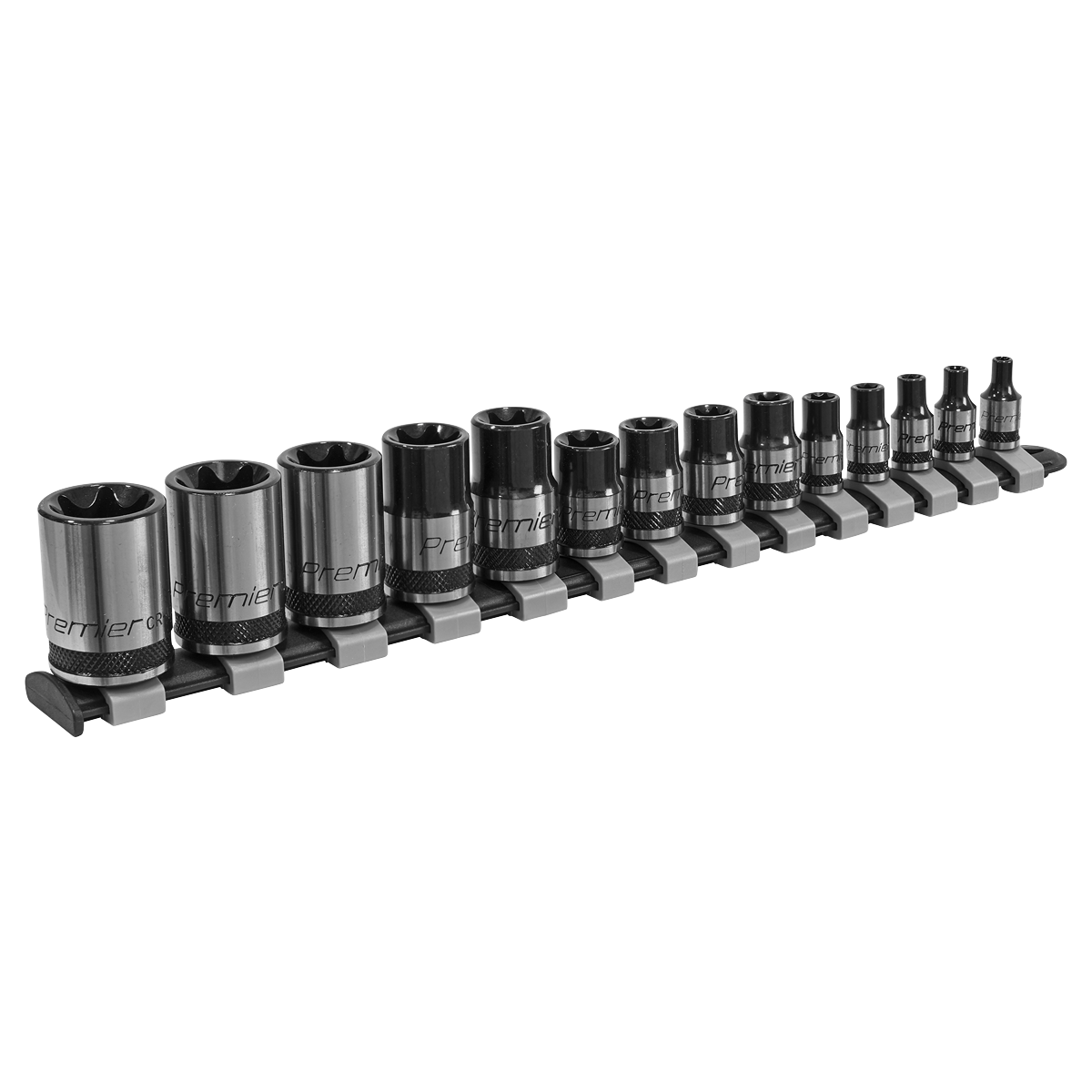 TRX-Star* Socket Set 1/4", 3/8" & 1/2"Sq Drive E4-E24 14pc AK618B