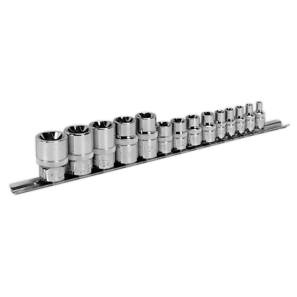 TRX-Star* Socket Set 1/4", 3/8" & 1/2"Sq Drive E4-E24 14pc AK618
