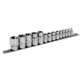 TRX-Star* Socket Set 1/4", 3/8" & 1/2"Sq Drive E4-E24 14pc AK618