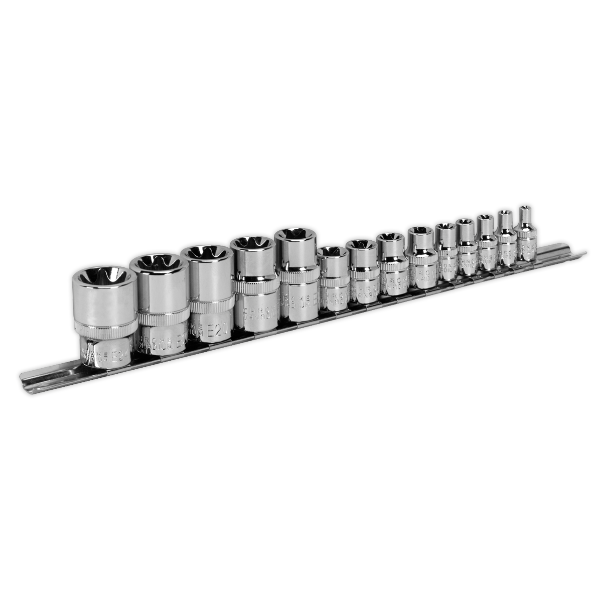 TRX-Star* Socket Set 1/4", 3/8" & 1/2"Sq Drive E4-E24 14pc AK618