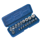 TRX-Star* Socket & Bit Set 3/8"Sq Drive 19pc AK6191
