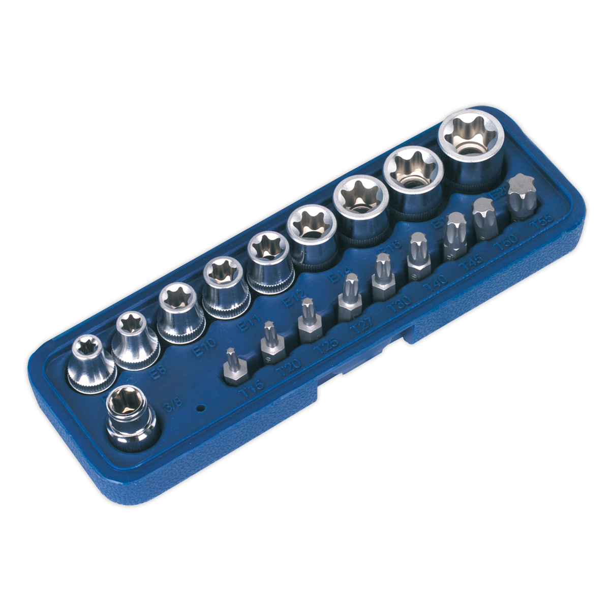 TRX-Star* Socket & Bit Set 3/8"Sq Drive 19pc AK6191