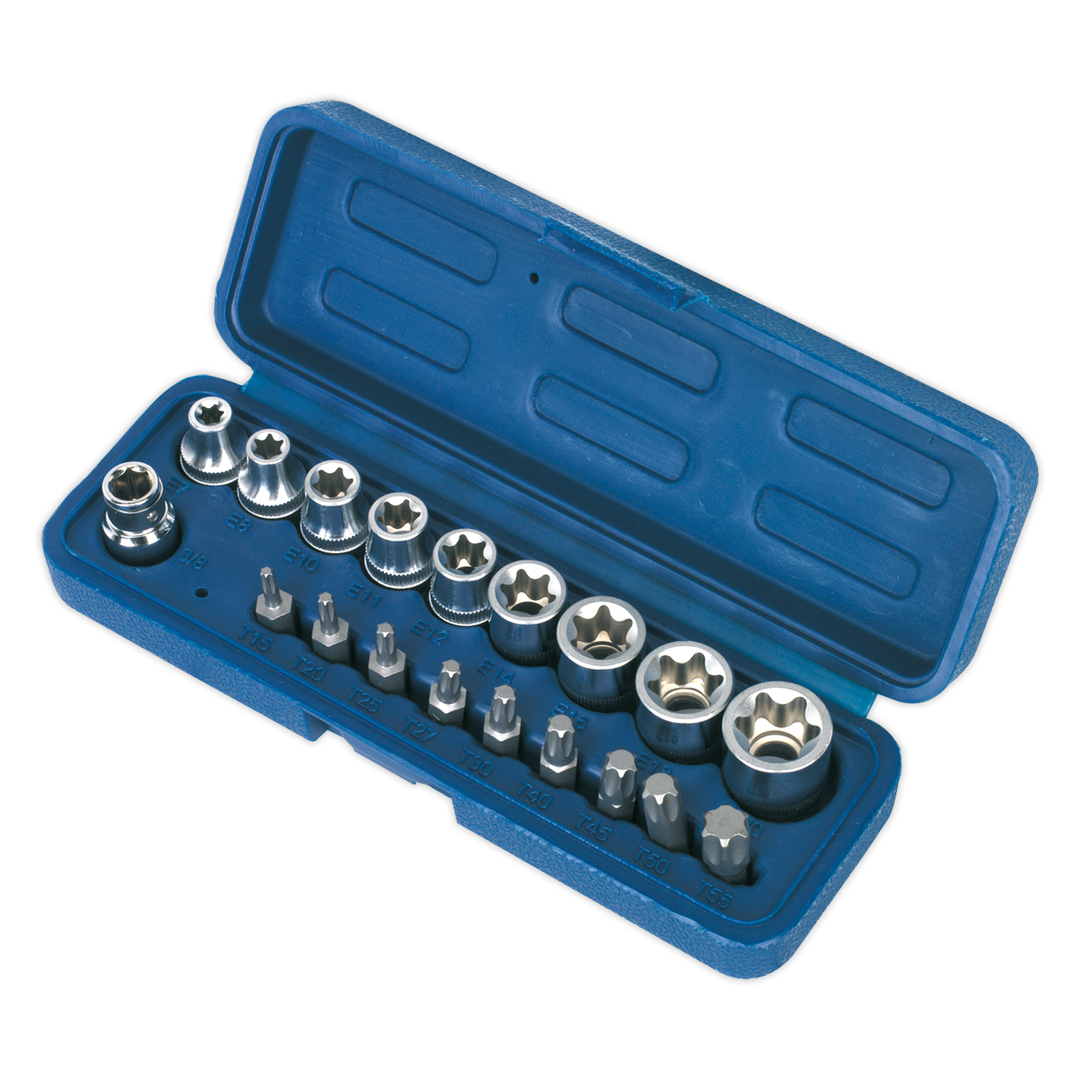 TRX-Star* Socket & Bit Set 3/8"Sq Drive 19pc AK6191