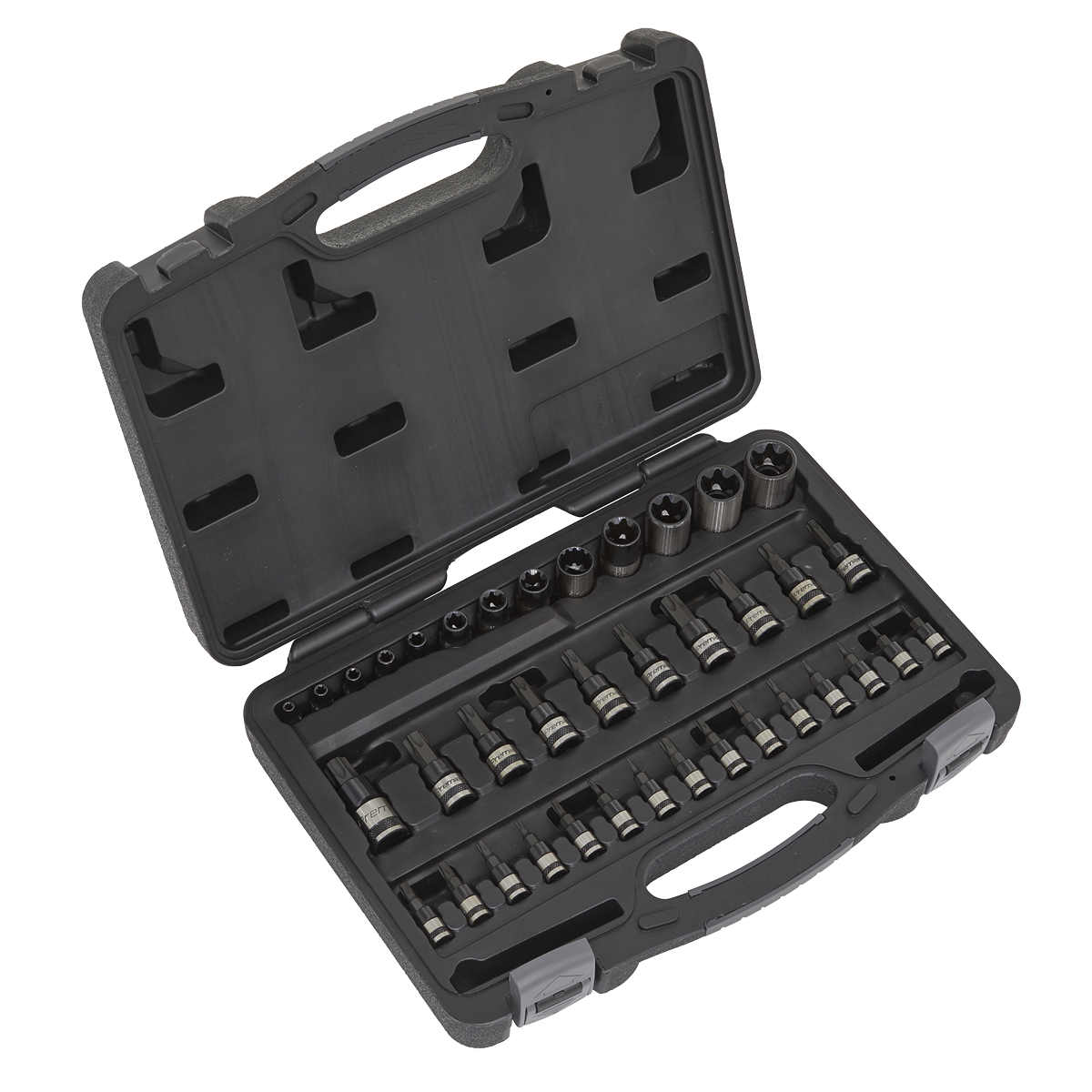TRX-Star* Socket & Security Socket Bit Set 1/4", 3/8" & 1/2"Sq Drive 38pc AK6197B