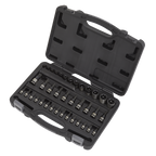 TRX-Star* Socket & Security Socket Bit Set 1/4", 3/8" & 1/2"Sq Drive 38pc AK6197B