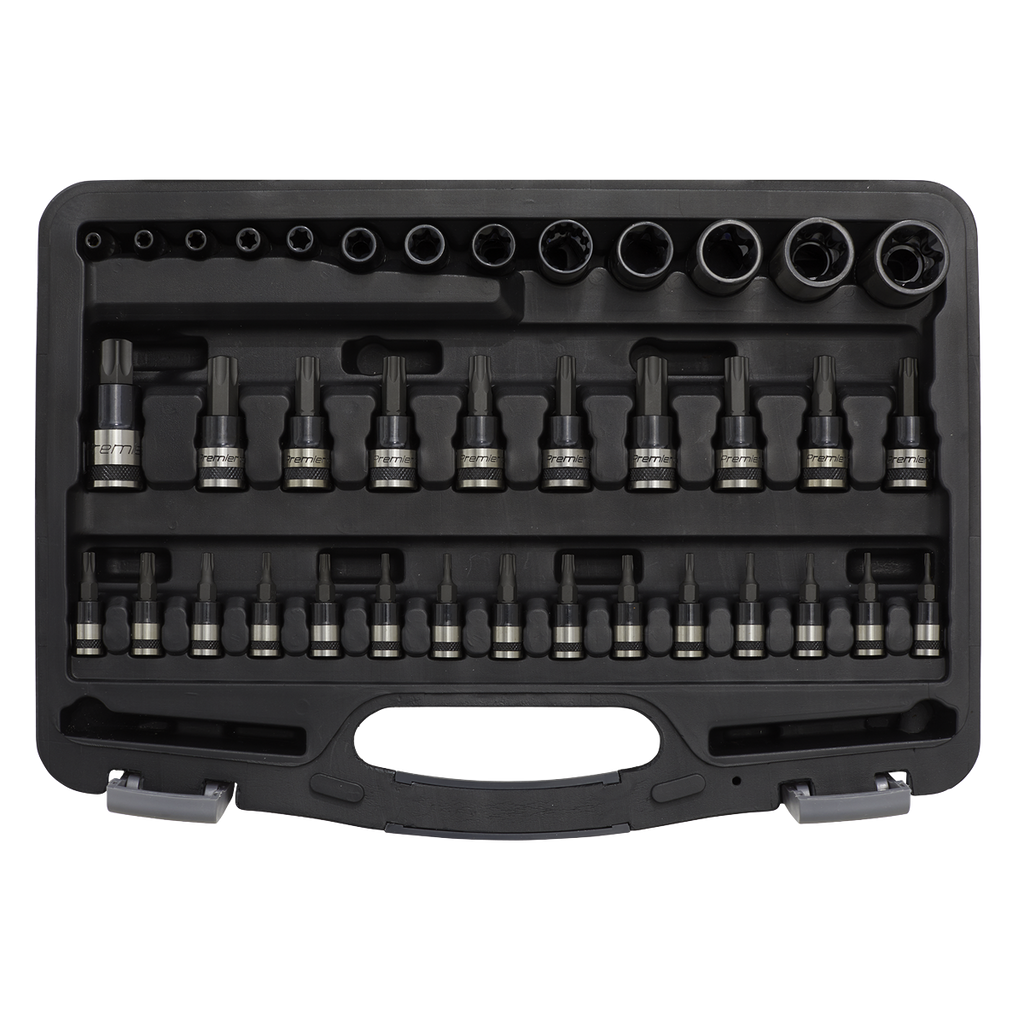 TRX-Star* Socket & Security Socket Bit Set 1/4", 3/8" & 1/2"Sq Drive 38pc AK6197B