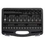TRX-Star* Socket & Security Socket Bit Set 1/4", 3/8" & 1/2"Sq Drive 38pc AK6197B