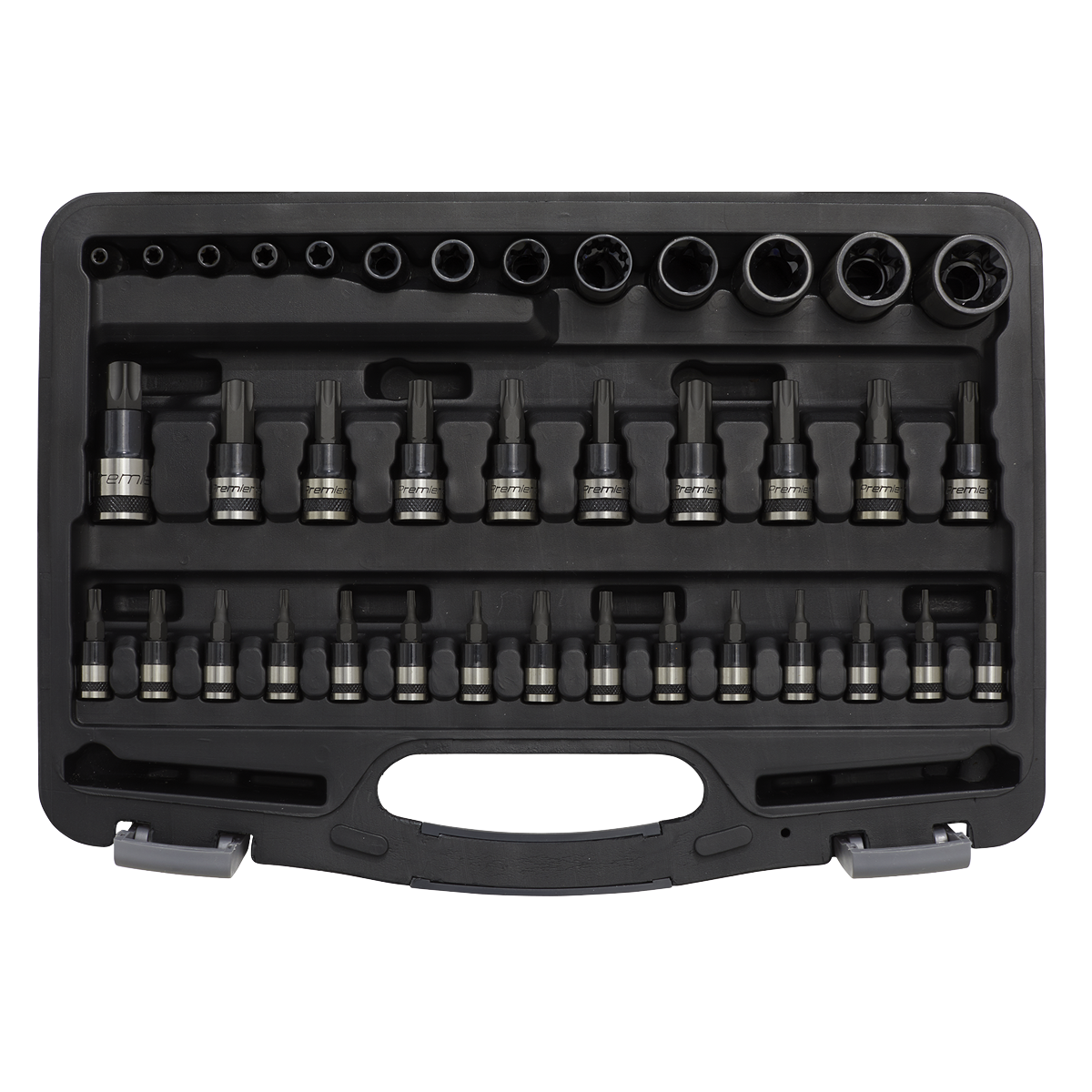 TRX-Star* Socket & Security Socket Bit Set 1/4", 3/8" & 1/2"Sq Drive 38pc AK6197B