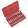 TRX-Star* Socket & Security Socket Bit Set 1/4", 3/8" & 1/2"Sq Drive 38pc AK6197