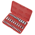 TRX-Star* Socket & Security Socket Bit Set 1/4", 3/8" & 1/2"Sq Drive 38pc AK6197