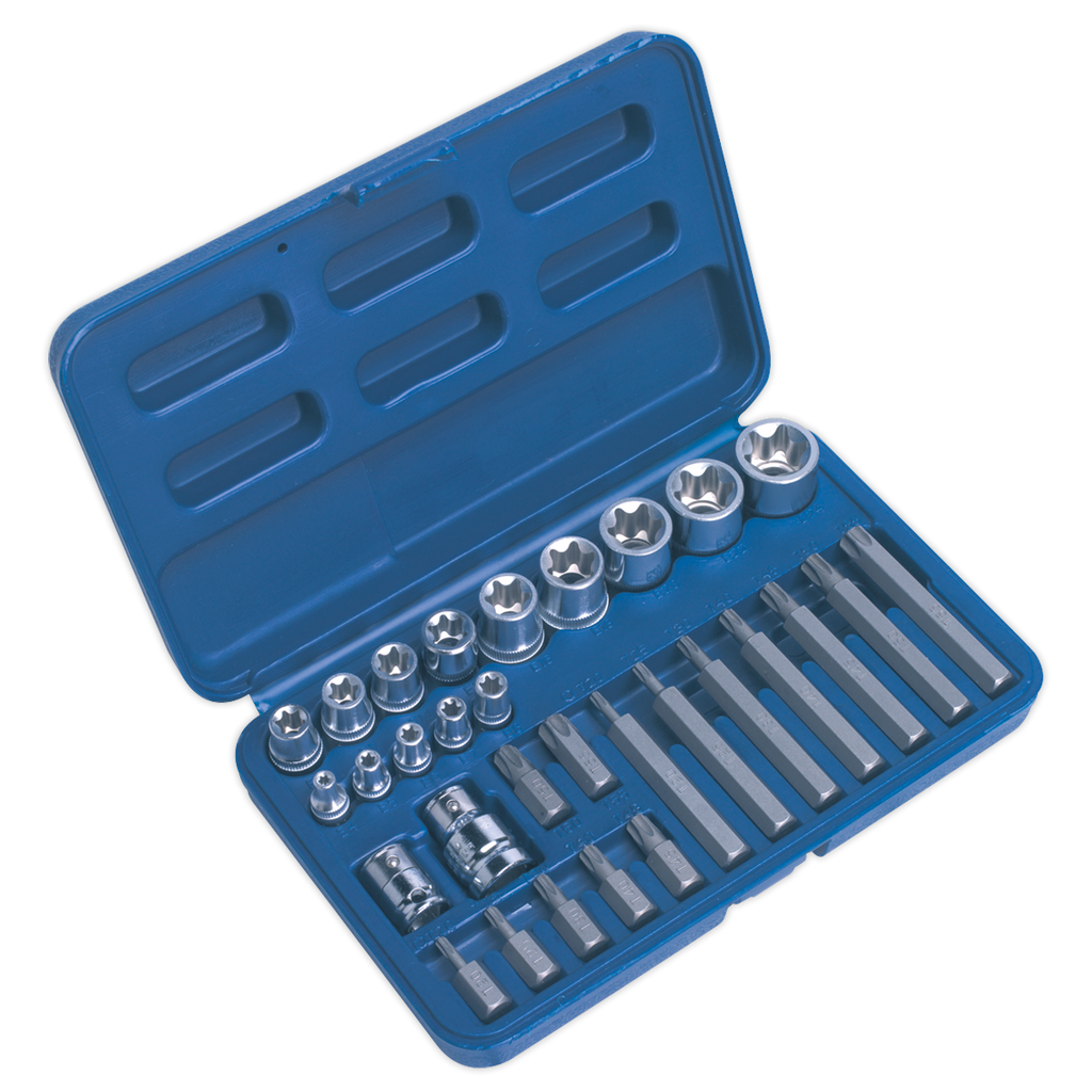 TRX-Star* Socket & Bit Set 1/4", 3/8" & 1/2"Sq Drive 30pc AK619