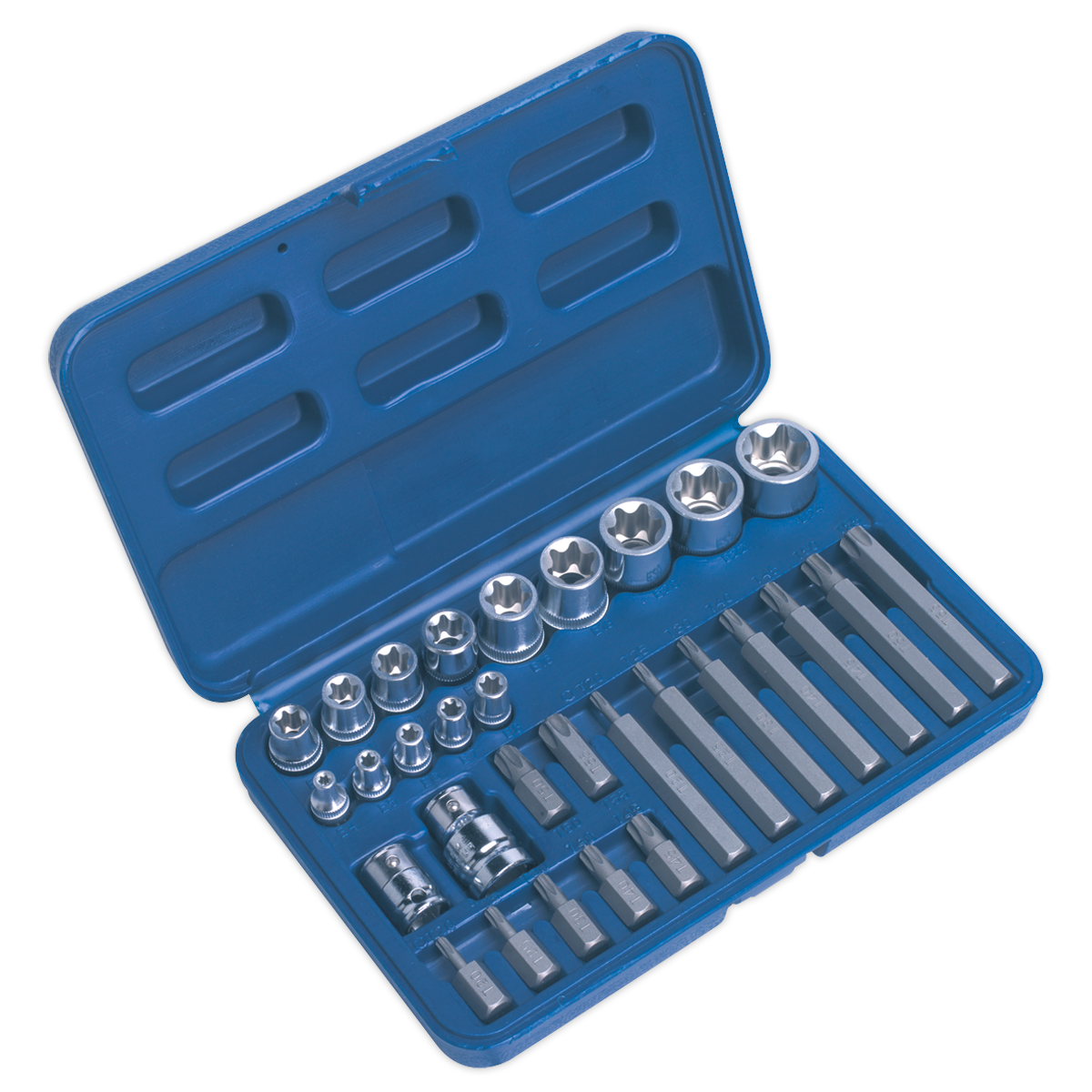 TRX-Star* Socket & Bit Set 1/4", 3/8" & 1/2"Sq Drive 30pc AK619