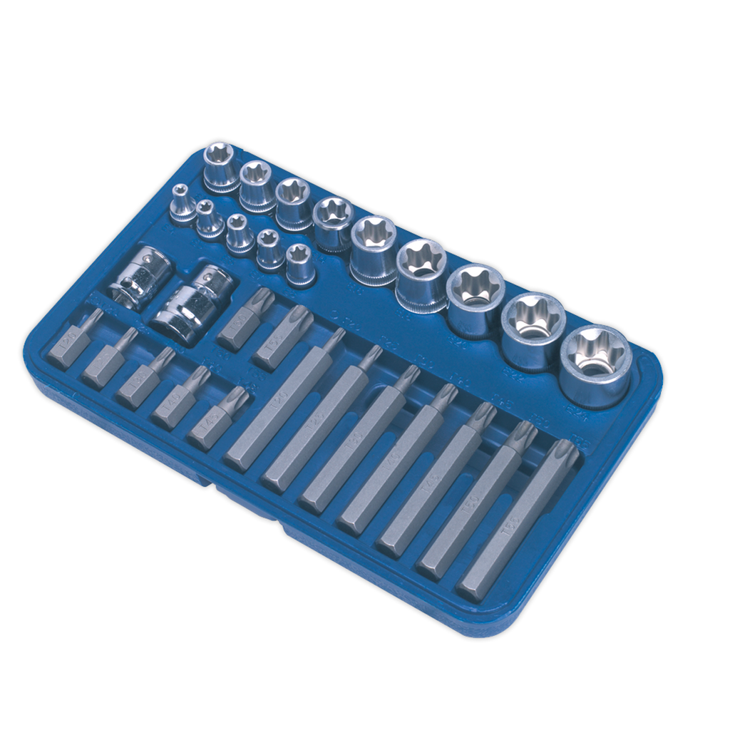 TRX-Star* Socket & Bit Set 1/4", 3/8" & 1/2"Sq Drive 30pc AK619