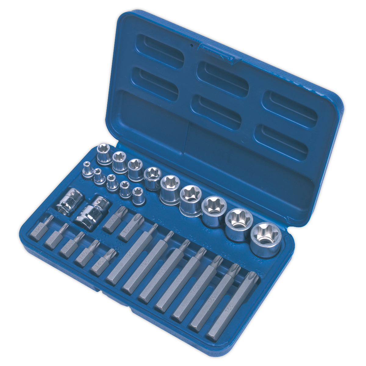 TRX-Star* Socket & Bit Set 1/4", 3/8" & 1/2"Sq Drive 30pc AK619