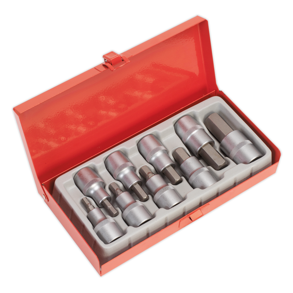 Hex Socket Bit Set 1/2"Sq Drive 9pc AK620