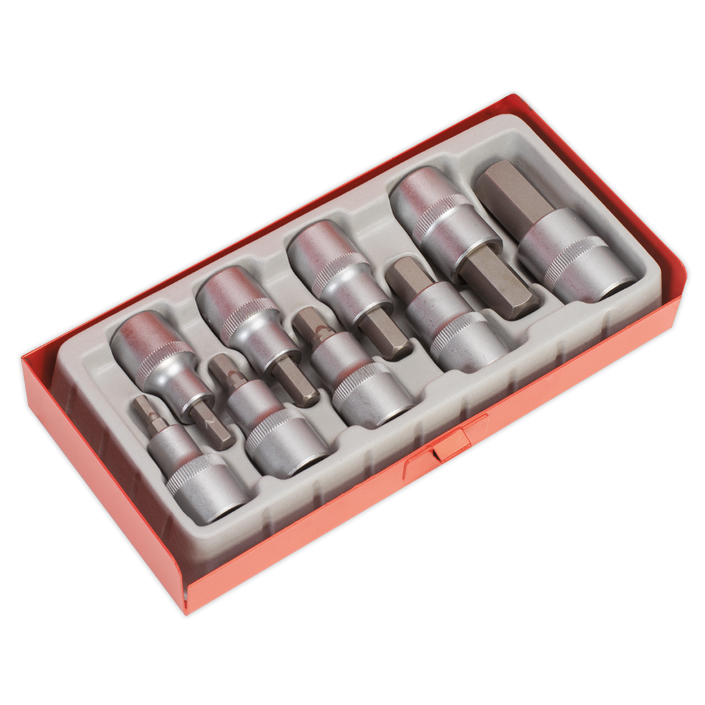 Hex Socket Bit Set 1/2"Sq Drive 9pc AK620