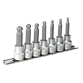 Ball-End Hex Socket Bit Set 3/8"Sq Drive 7pc AK621