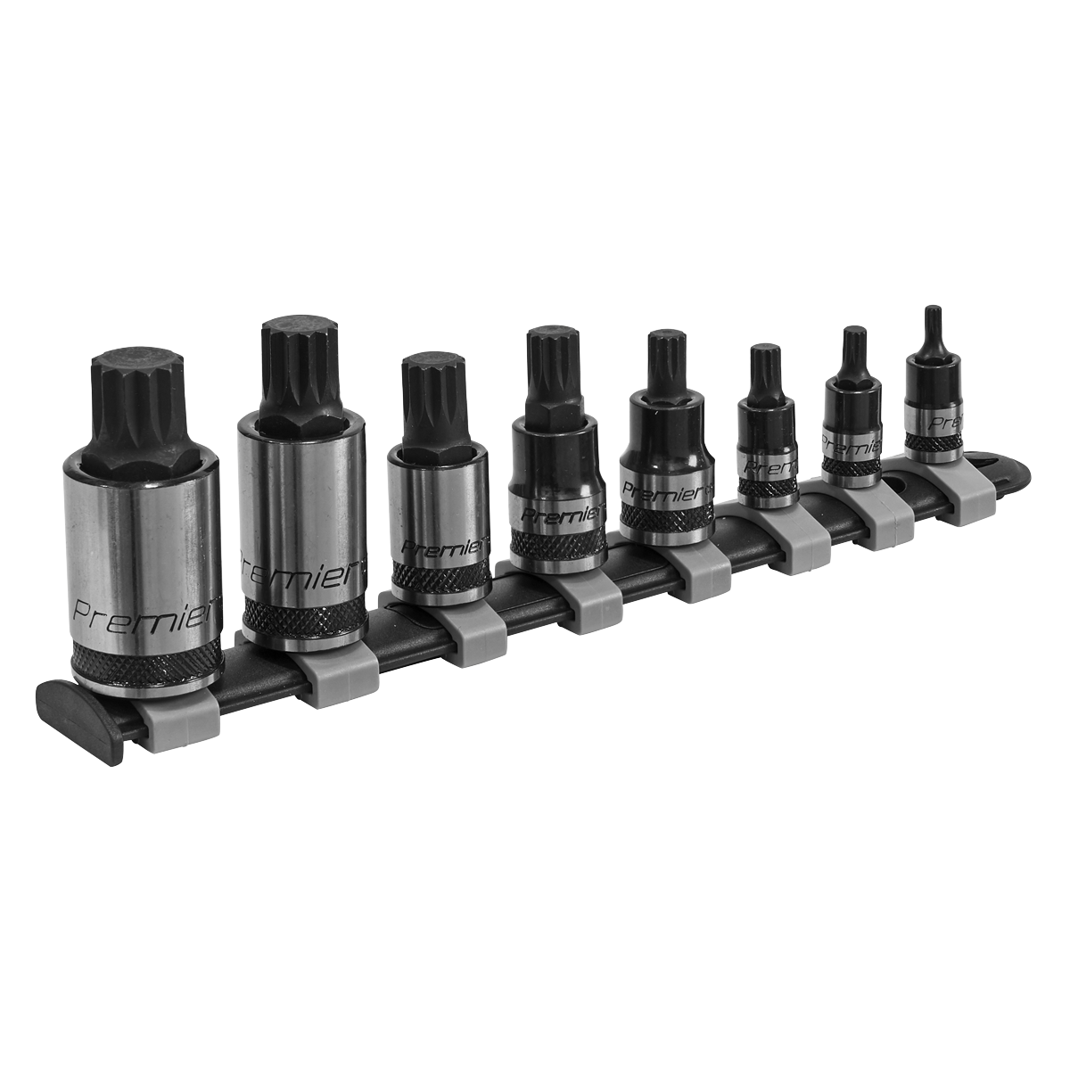 Spline Socket Bit Set 1/4", 3/8" & 1/2"Sq Drive 8pc AK6214B