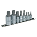 Spline Socket Bit Set 1/4", 3/8" & 1/2"Sq Drive 8pc AK6214