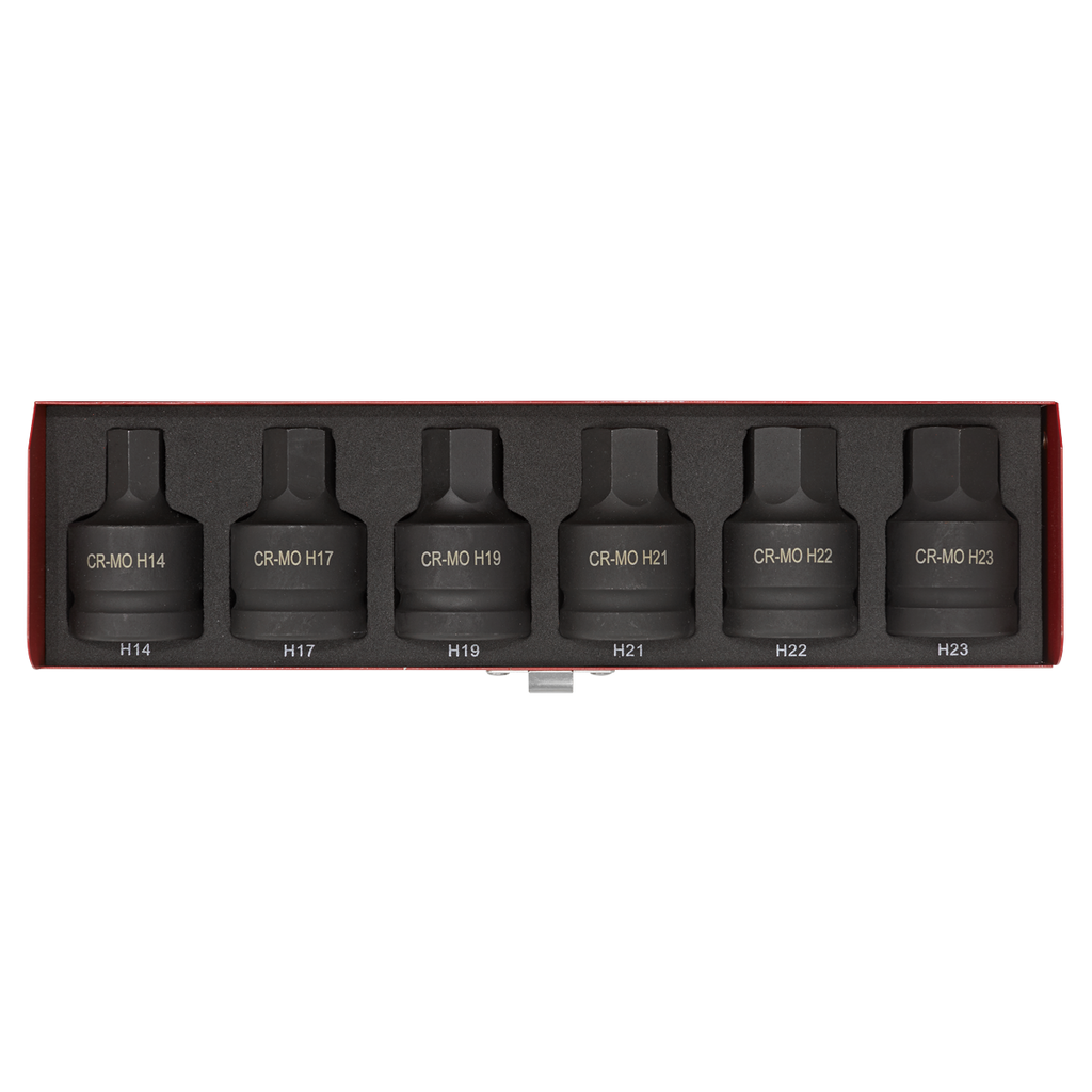 Hex Impact Socket Bit Set 3/4"Sq Drive 6pc AK6217