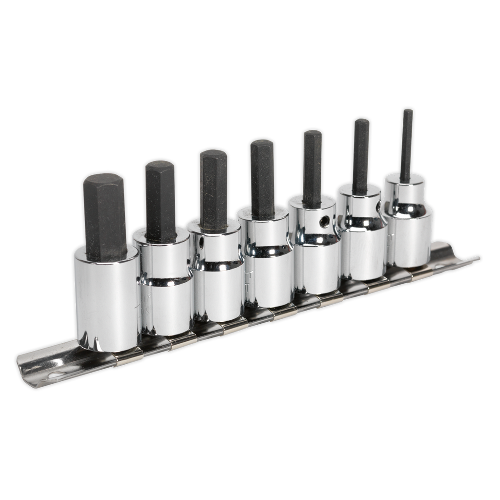 Hex Socket Bit Set 3/8"Sq Drive 7pc AK62253