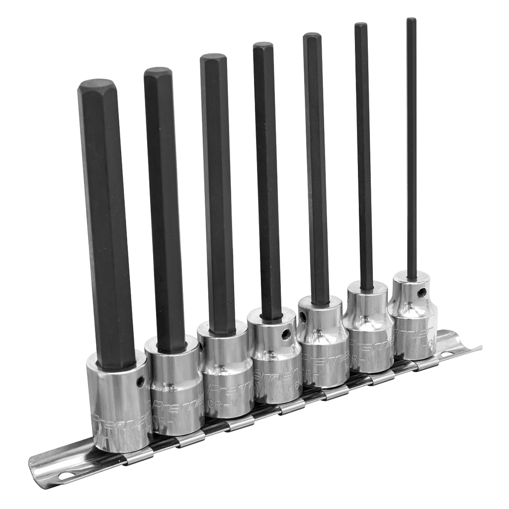 Hex Socket Bit Set 3/8"Sq Drive 110mm 7pc AK62254