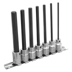Hex Socket Bit Set 3/8"Sq Drive 110mm 7pc AK62254