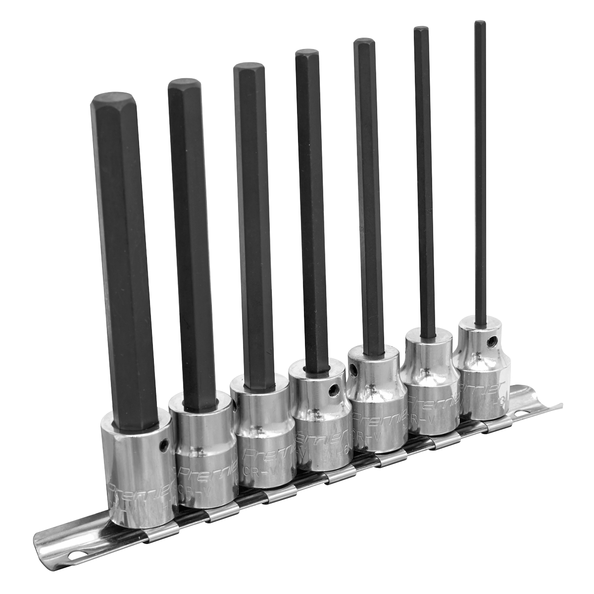 Hex Socket Bit Set 3/8"Sq Drive 110mm 7pc AK62254