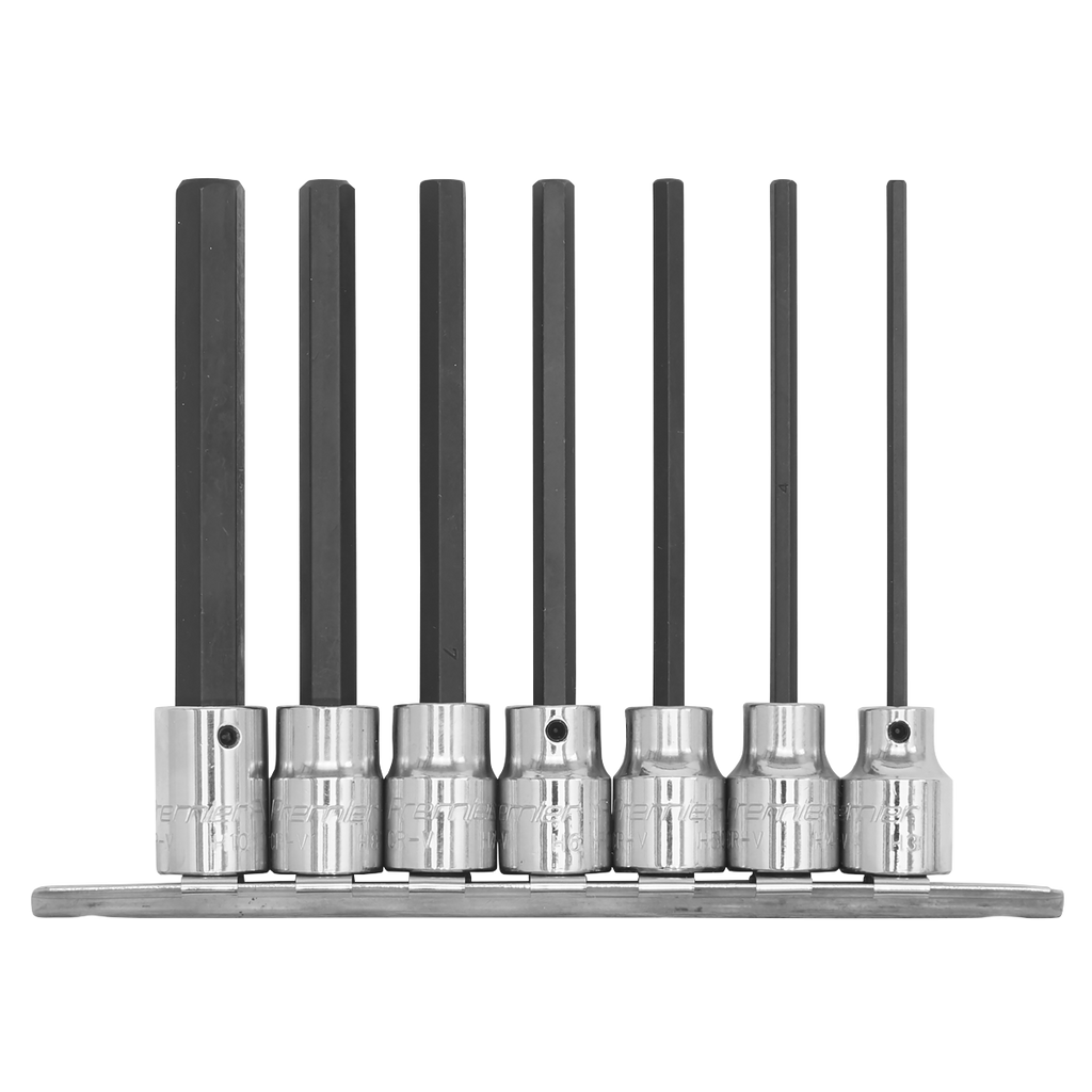 Hex Socket Bit Set 3/8"Sq Drive 110mm 7pc AK62254