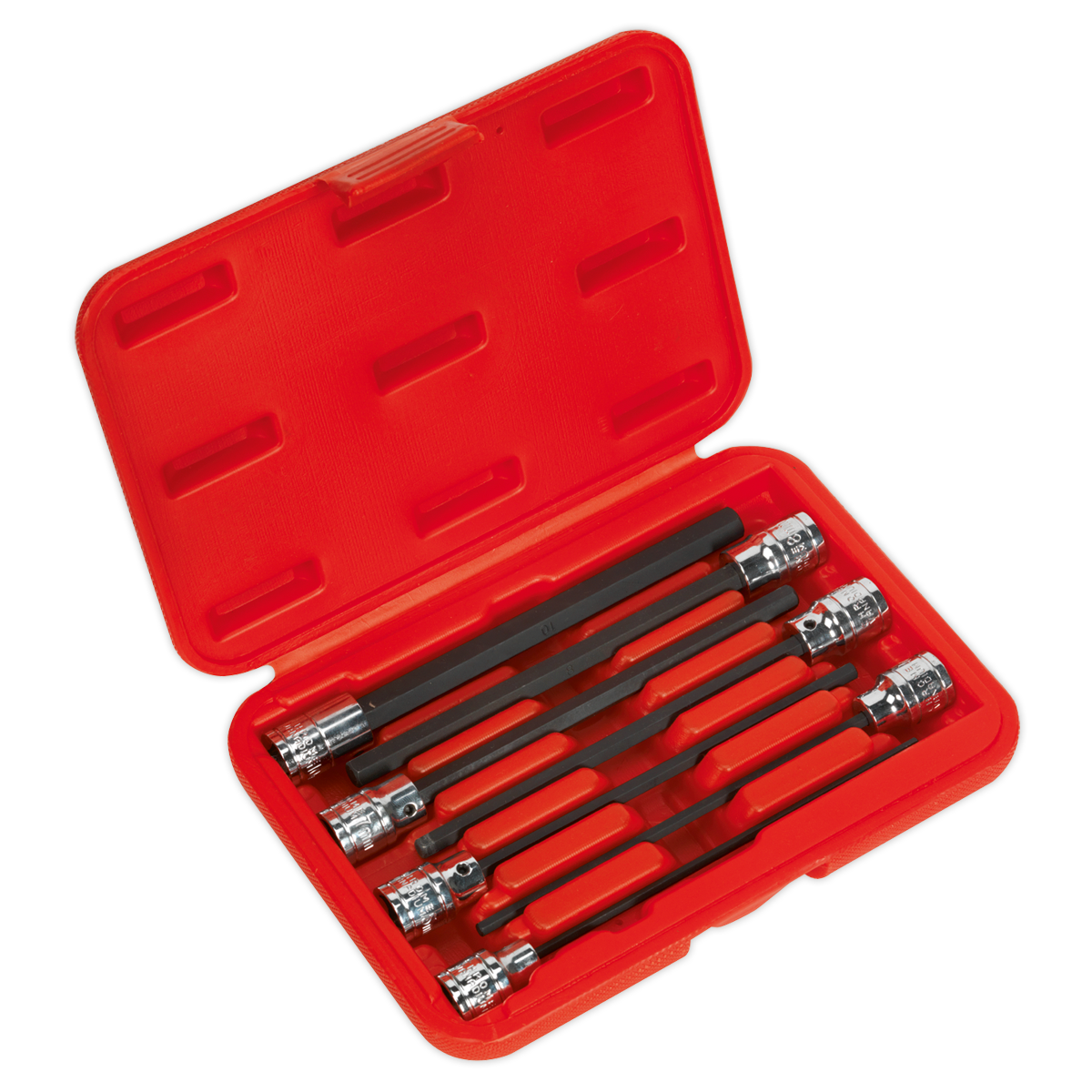 Hex Socket Bit Set 3/8"Sq Drive 7pc AK62255