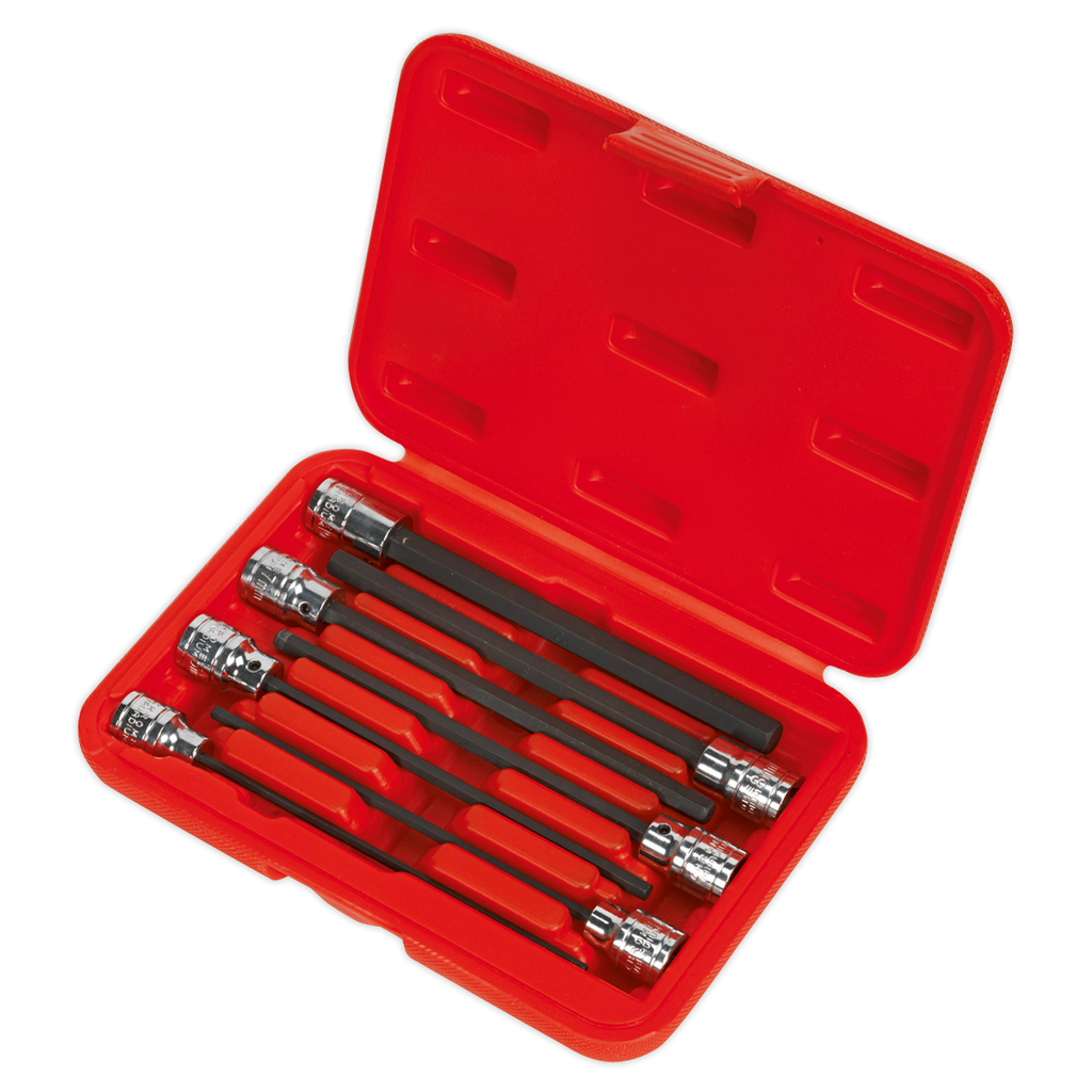 Hex Socket Bit Set 3/8"Sq Drive 7pc AK62255