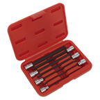 Ball-End Hex Socket Bit Set 3/8"Sq Drive 7pc AK62257