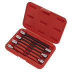 Ball-End Hex Socket Bit Set 3/8"Sq Drive 7pc AK62257