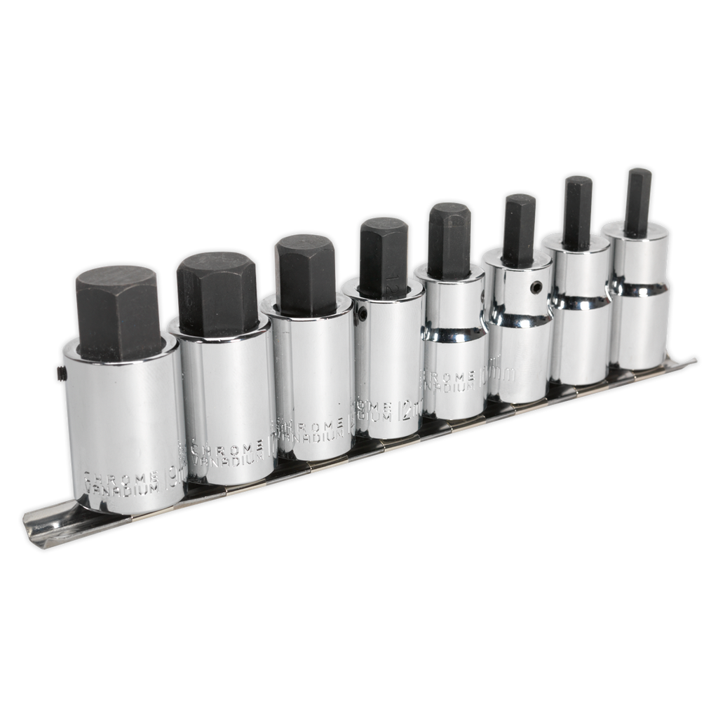 Hex Socket Bit Set 1/2"Sq Drive 8pc AK62258