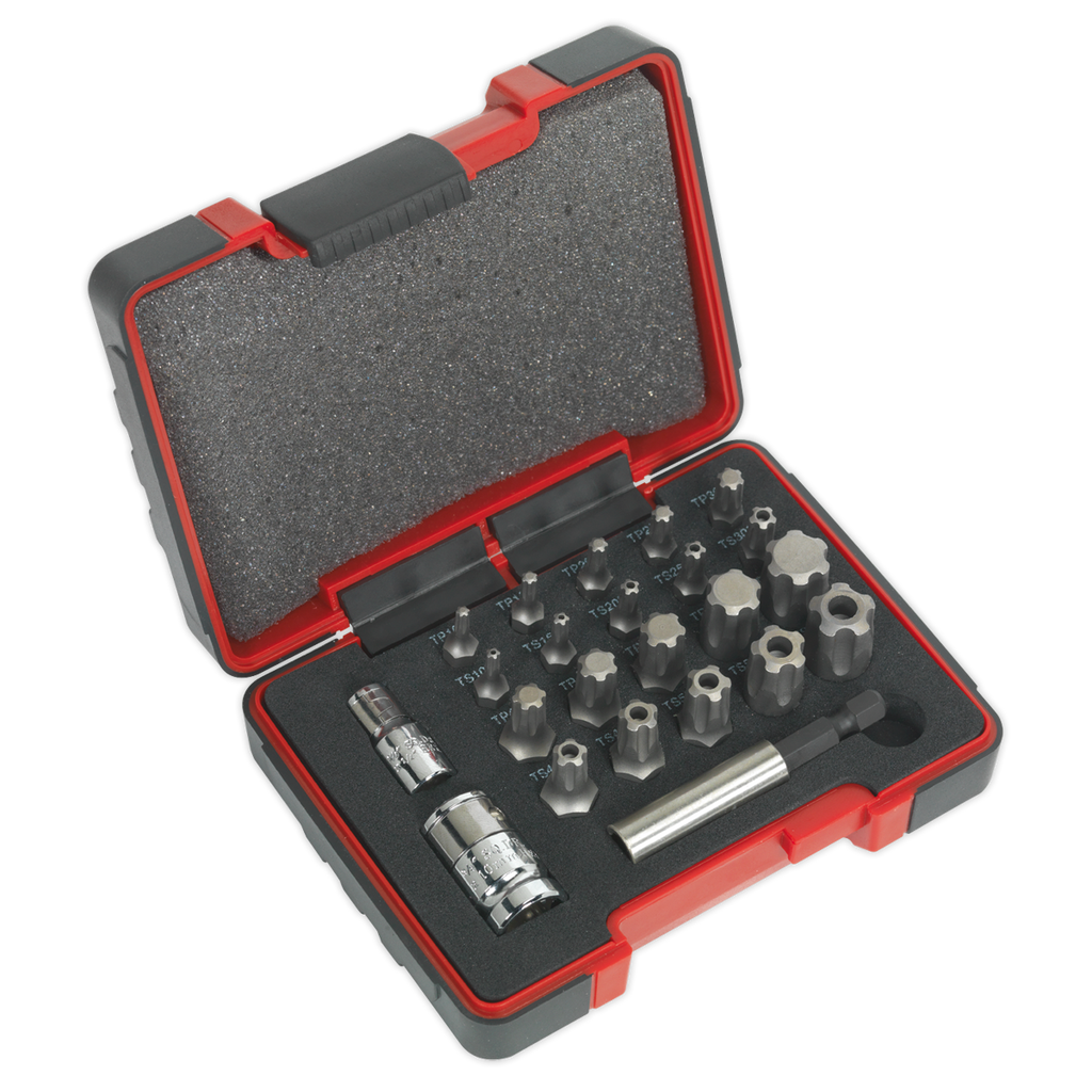 TRX-P* & TRX-TS* Security Bit Set 1/4" & 3/8"Sq Drive 23pc AK6226