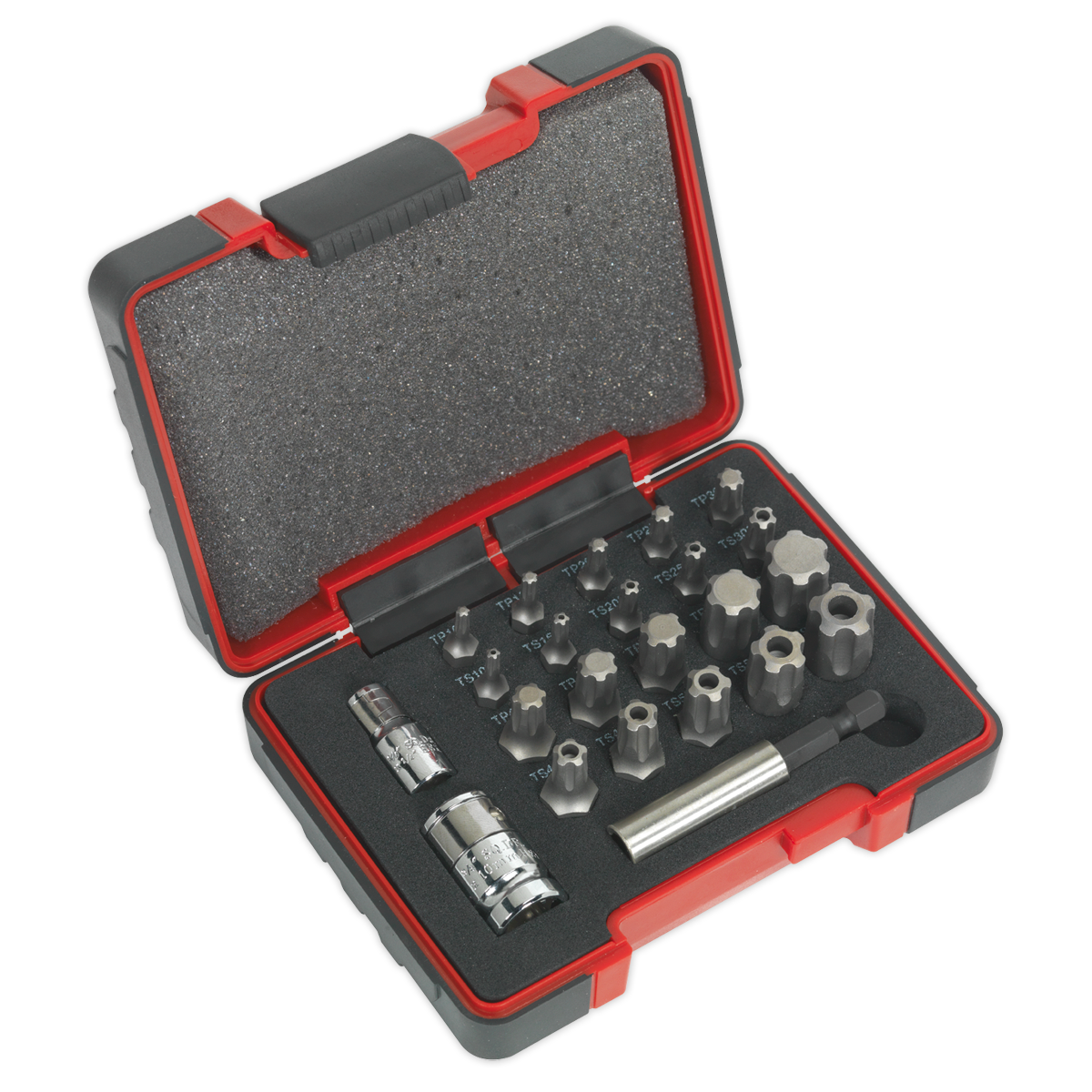 TRX-P* & TRX-TS* Security Bit Set 1/4" & 3/8"Sq Drive 23pc AK6226