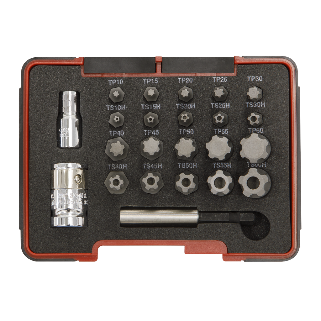 TRX-P* & TRX-TS* Security Bit Set 1/4" & 3/8"Sq Drive 23pc AK6226