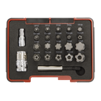 TRX-P* & TRX-TS* Security Bit Set 1/4" & 3/8"Sq Drive 23pc AK6226