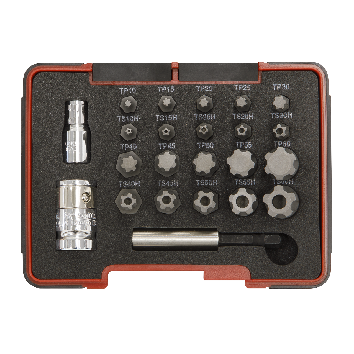TRX-P* & TRX-TS* Security Bit Set 1/4" & 3/8"Sq Drive 23pc AK6226