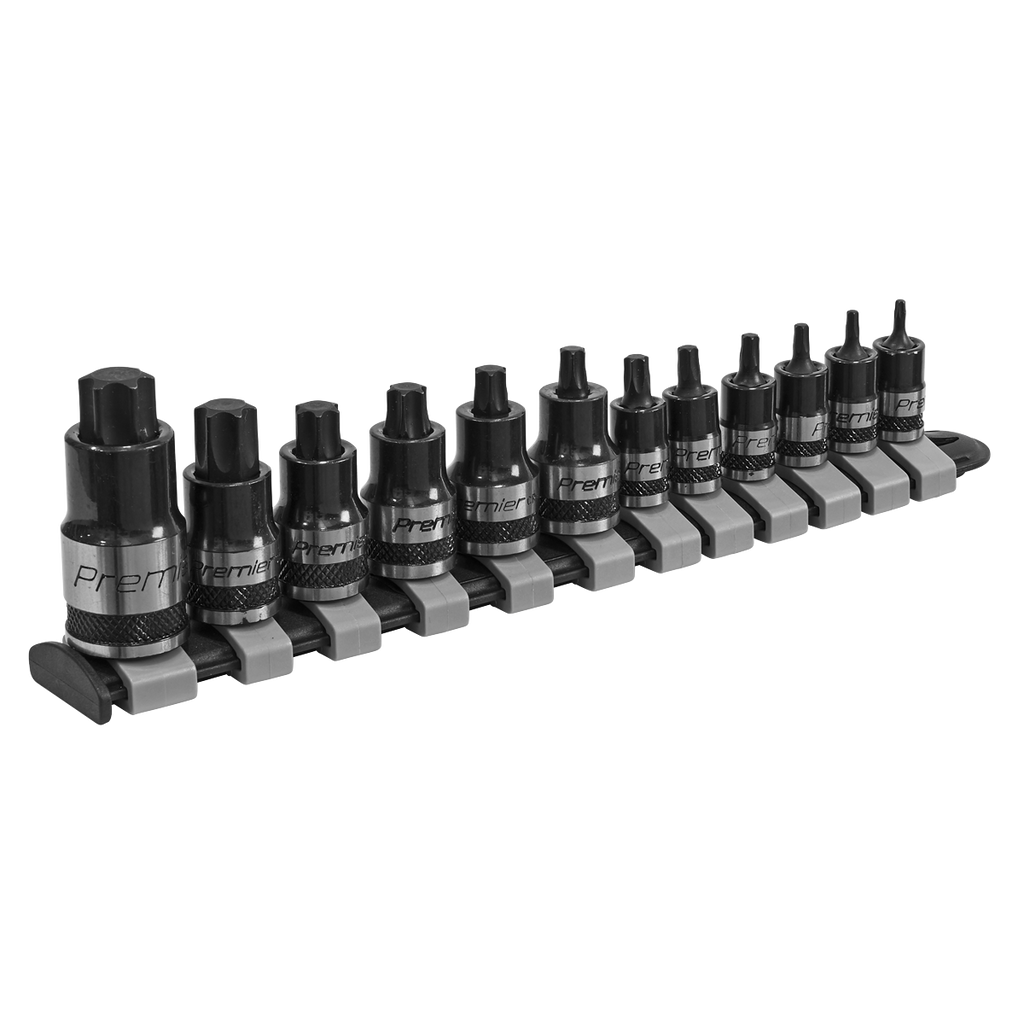 Stubby TRX-Star* Socket Bit Set 1/4", 3/8" & 1/2"Sq Drive 12pc AK6228B
