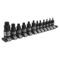 Stubby TRX-Star* Socket Bit Set 1/4", 3/8" & 1/2"Sq Drive 12pc AK6228B