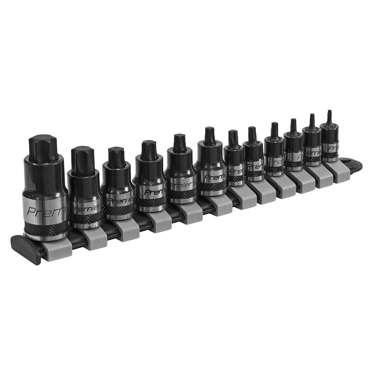 Stubby TRX-Star* Socket Bit Set 1/4", 3/8" & 1/2"Sq Drive 12pc AK6228B