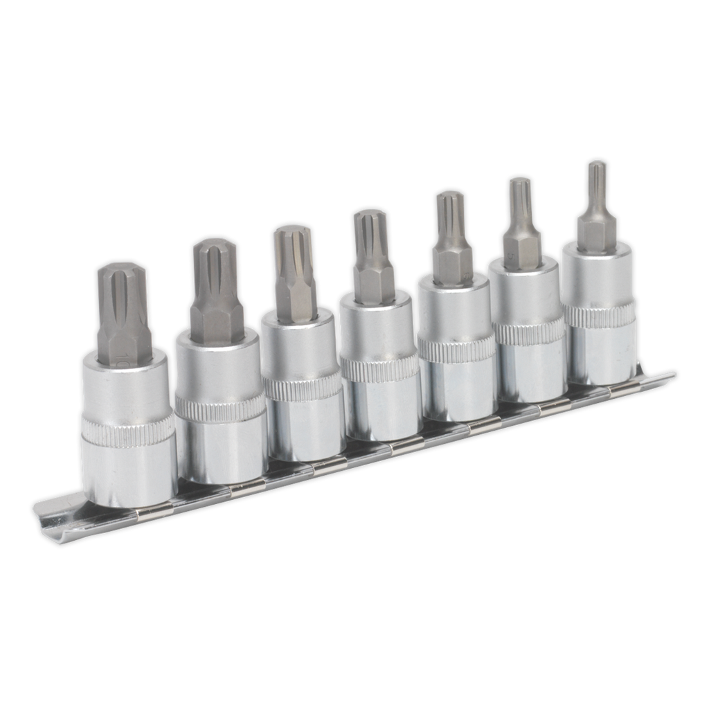 Ribe Socket Bit Set 3/8"Sq Drive 50mm 7pc AK6232